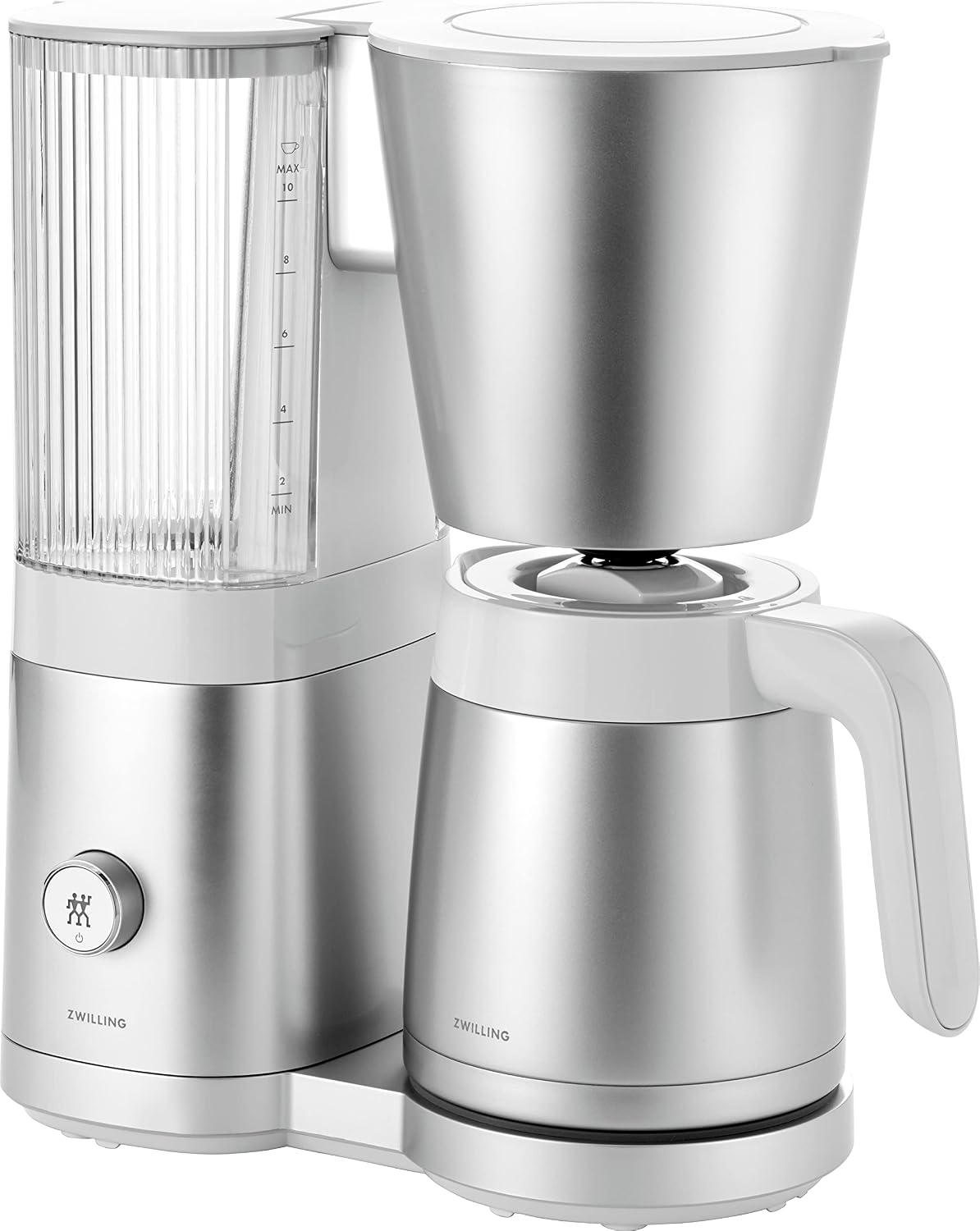 Zwilling, Ekspres do kawy, 1,25 l, 15 x 33 x 35 cm, 2880 g, Srebrny/Biały, stal nierdzewna