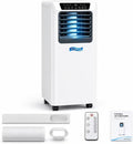 WANGYYDS, Klimatyzator przenośny, 9000BTU, 9000 BTU, 20 m, Biały, oświetlenie LED, pilot zdalnego sterowania