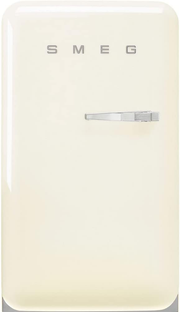 Smeg, Lodówka, FAB10HLCR5, 130 L, 970x545x659 mm, 240 V, Kremowy, oświetlenie LED