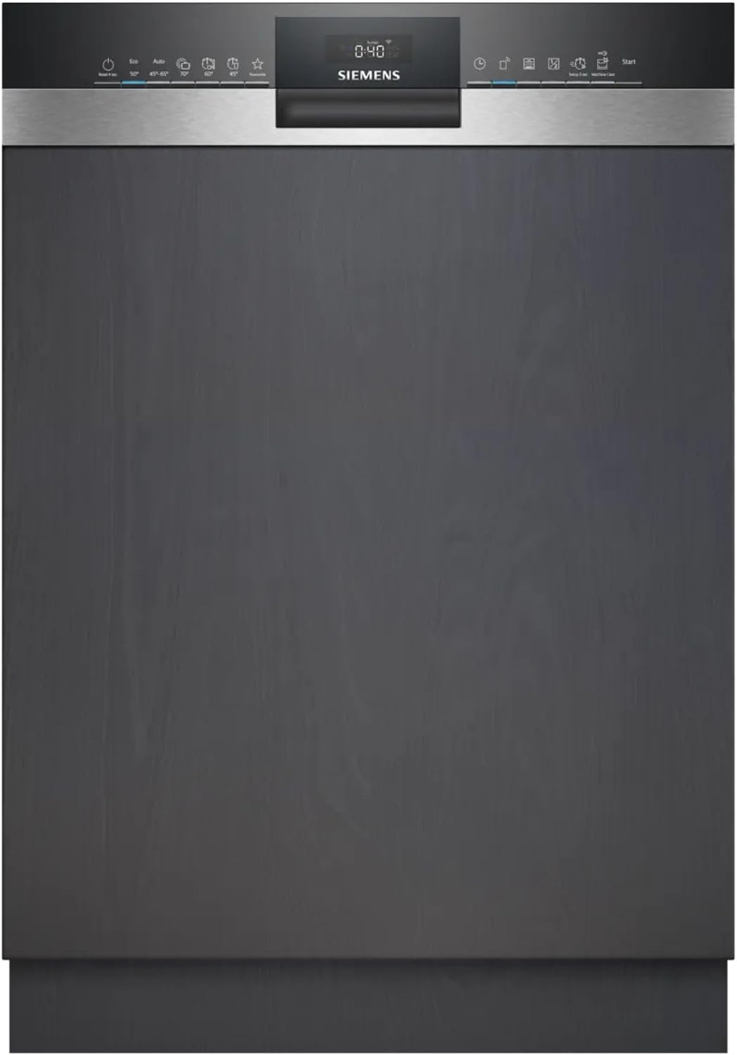 SIEMENS, Zmywarka, SN53ES22CE, 60 cm, 9 litrów, 42 dB, Czarny, regulowana wysokość, składana konstrukcja