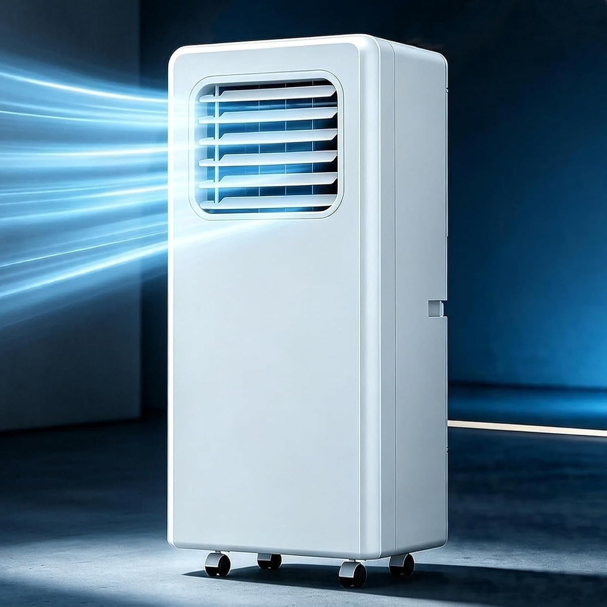 ZJHHRZ, Klimatyzator przenośny, 12,000 BTU, 20 m, Biały, pilot zdalnego sterowania