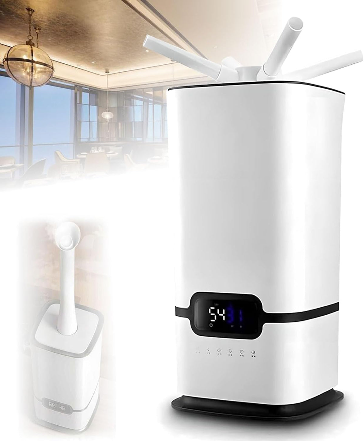 Générique, Nawilżacze dla całego domu, 16 l, 80 W, 58 dB, Czarny