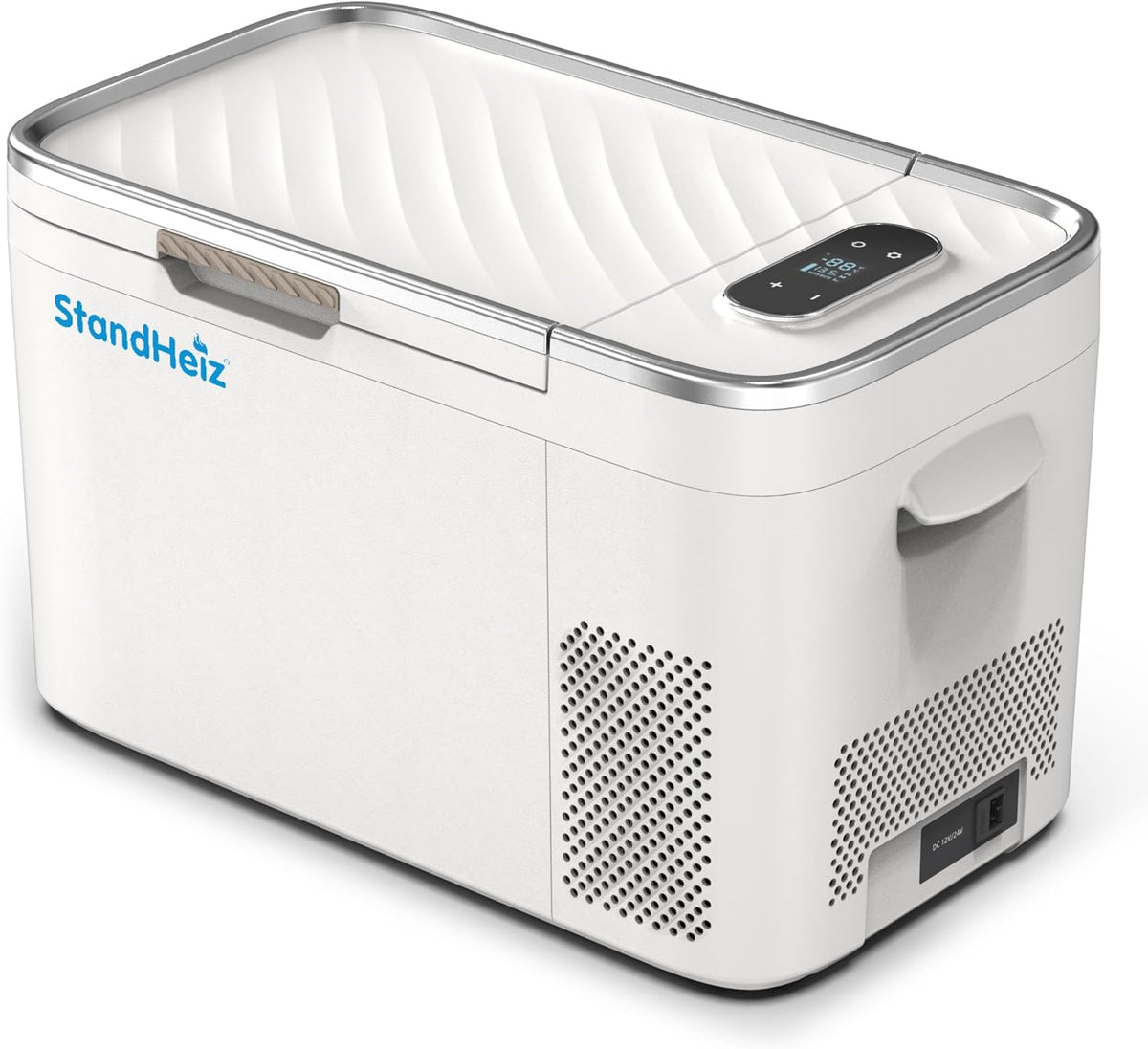StandHeiz, Minilodówka, V/24, 25 l, 12 V, Biały, oświetlenie LED, kompresor