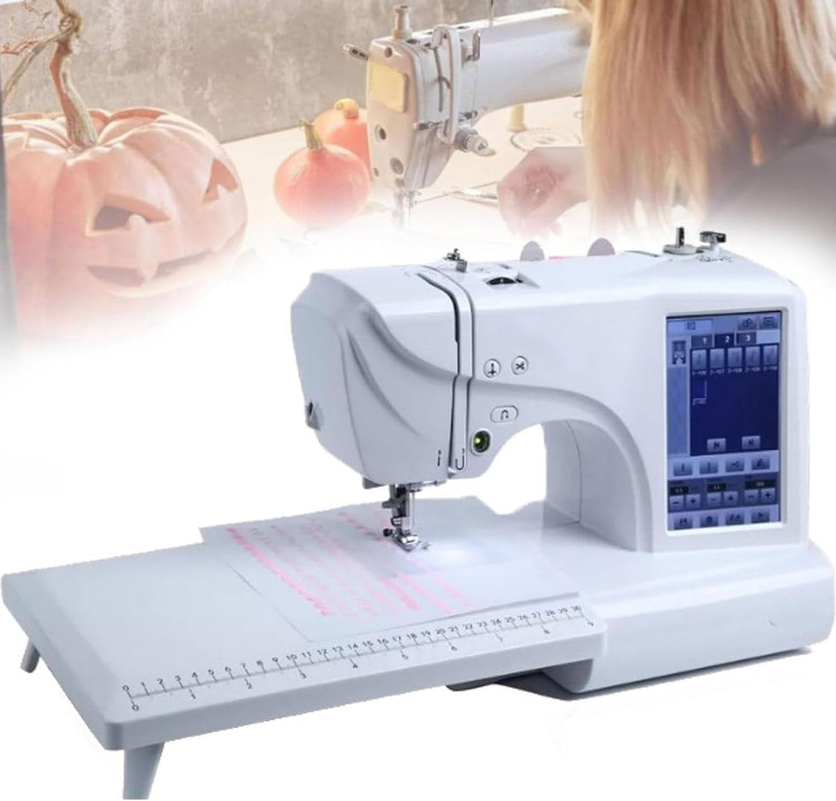 YMAOMAO, Maszyna do szycia, 5 cm, 100 V, Czarny