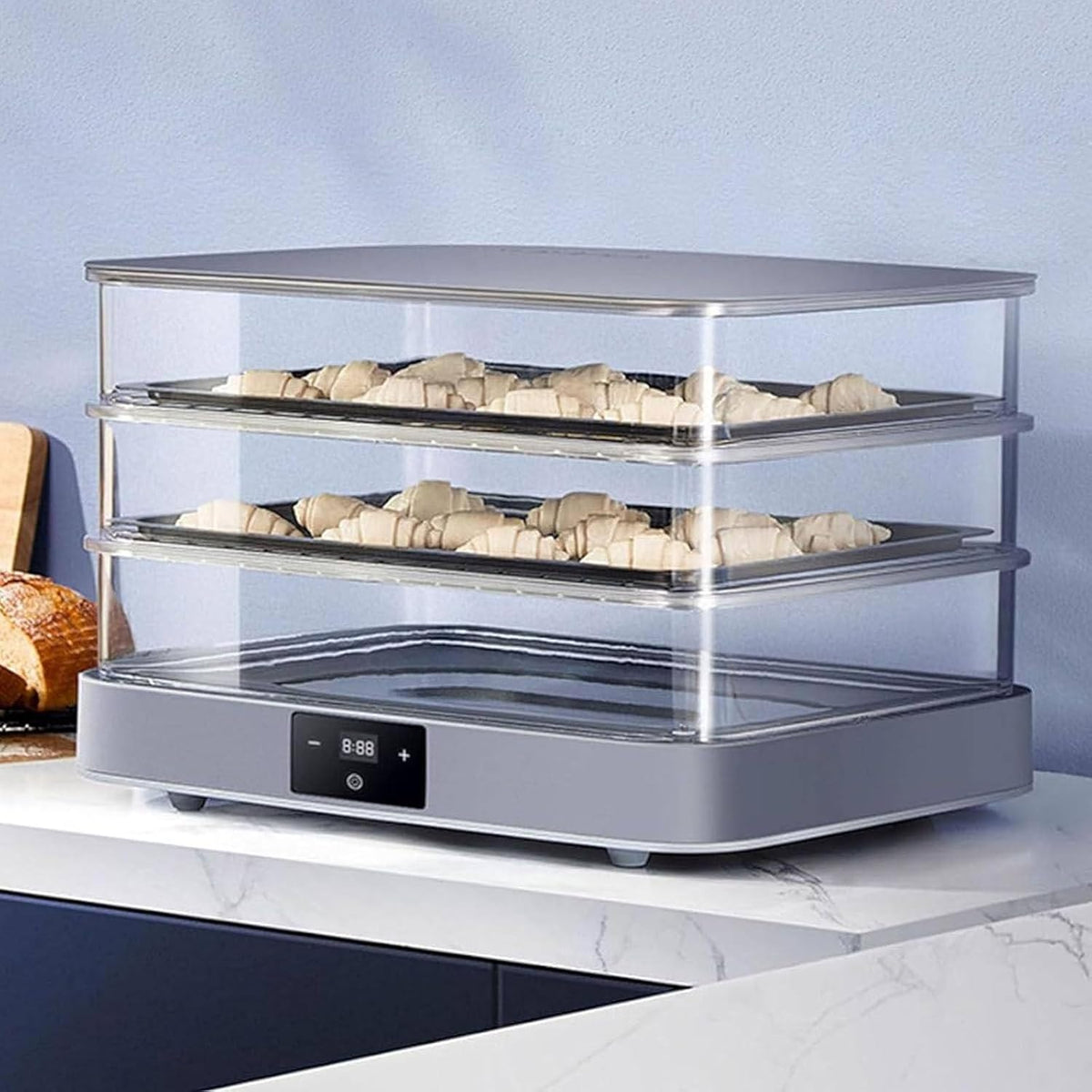 LSBHPPD, Pudełka z chlebem, 40 l, 130 W, Czarny