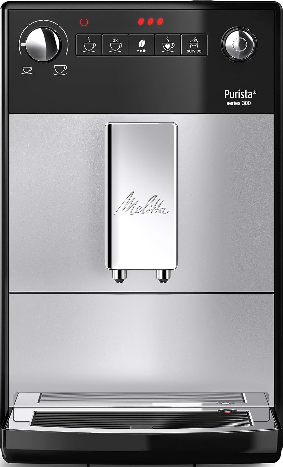 Melitta, Ekspres do kawy, 1400 W, 220 V, Czarny/Srebrny