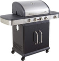 Cook'in garden, Grille na gaz ziemny, 2 W, Srebrny/Czarny, metal, funkcja grilla, 2 w 1