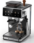 AMZCHEF, Maszyny do mieszania filtrów i espresso, 1350 W, 20 bar, Czarny