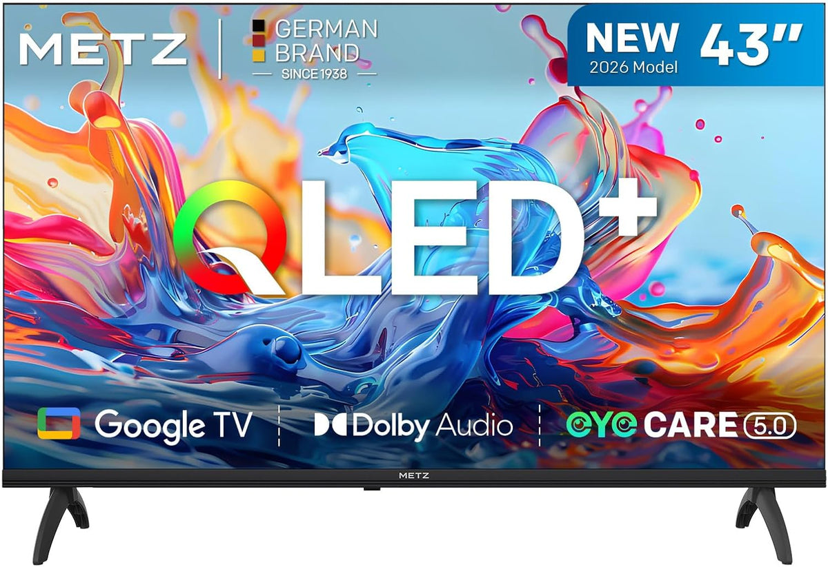 Metz, Telewizor Smart TV, 43MQH7000Z, 43 cali, Czarny, oświetlenie LED, Bluetooth