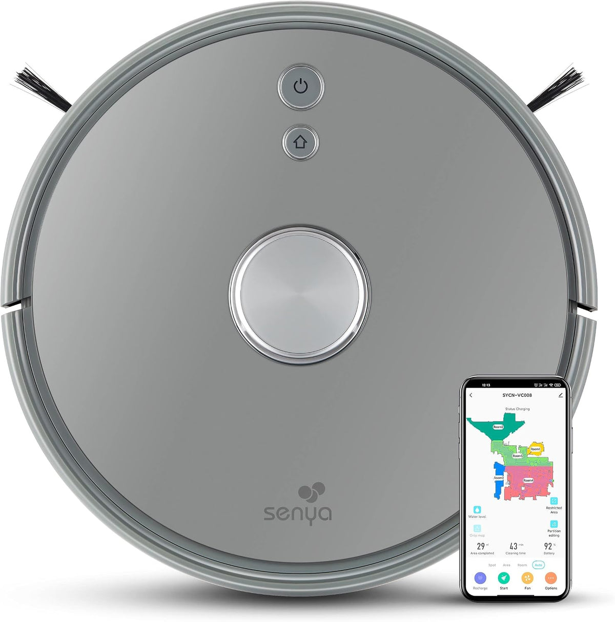 Senya, Robot sprzątający, VC008, 60 dB, Szary