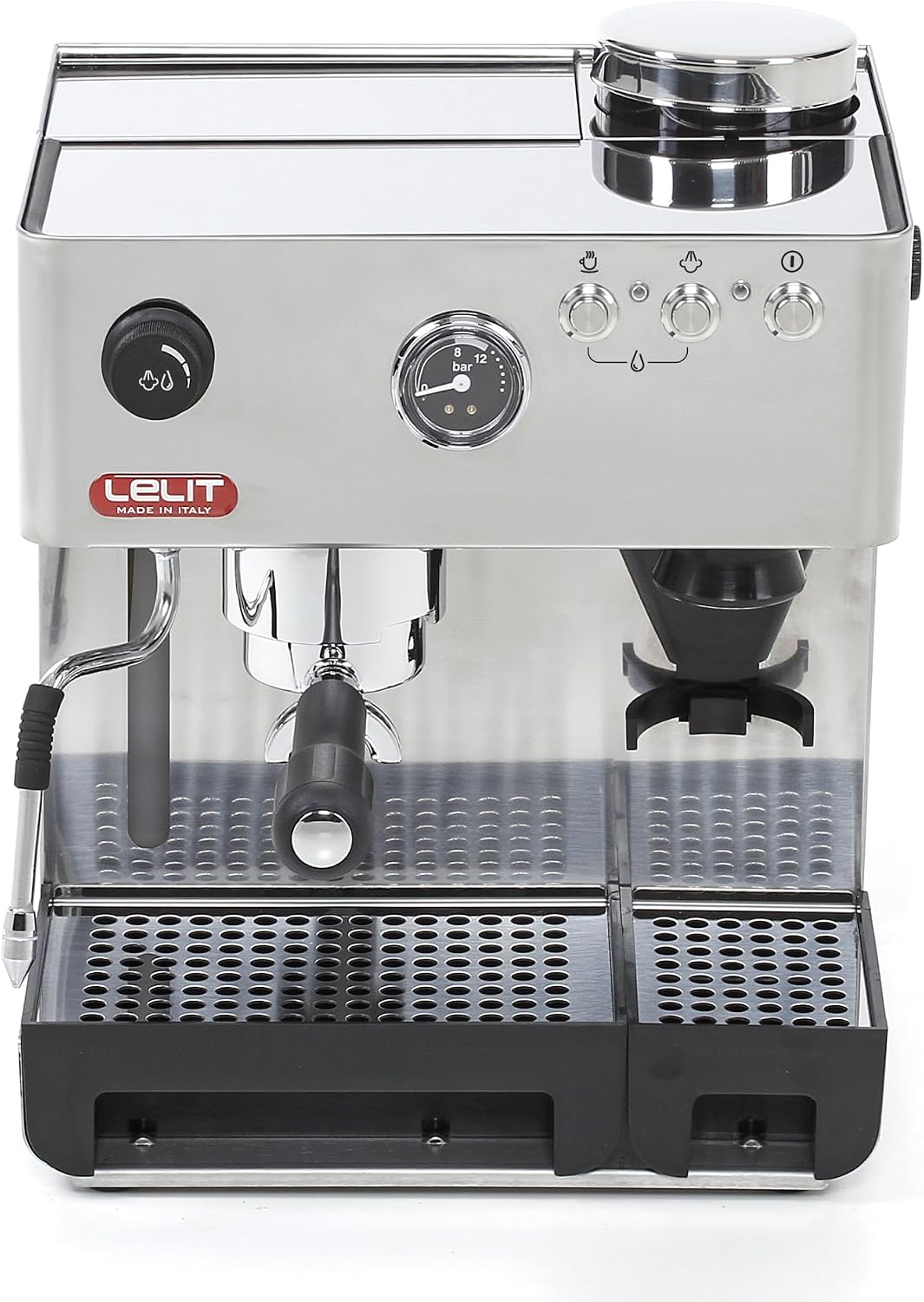 Filtry do kawy, PL042EMI, Lelit, 7 l, 38 mm, Srebrny, stal nierdzewna