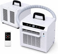 SXQYCH, Klimatyzator przenośny, 1.5 m, 220 V, 1,300 W, Biały