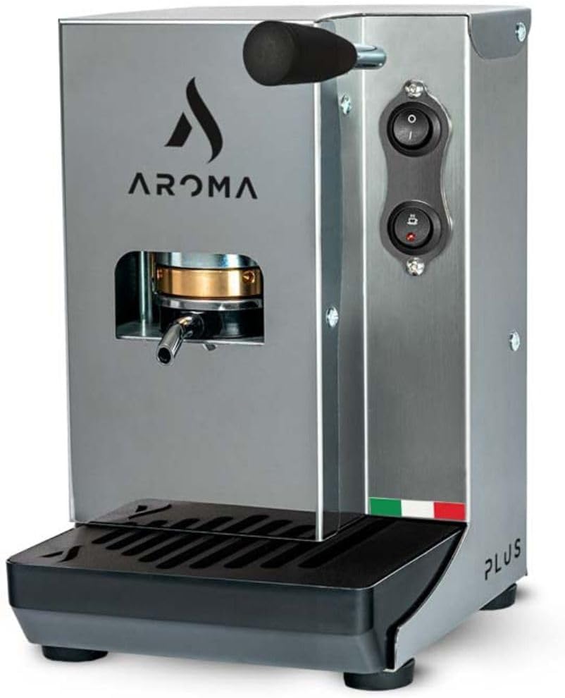 AROMA MACCHINA DA CAFFE', Ekspres do kawy, 44 mm, Srebrny/Czarny