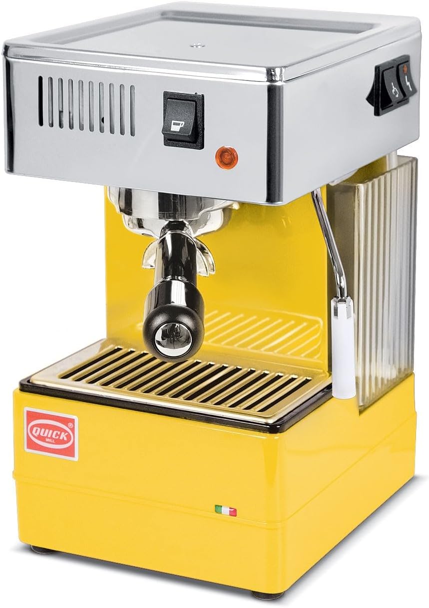Quickmill, Ekspres do kawy, 22 x 33 x 25 cm, 5,8 kg, 230 V, Żółty/Srebrny, metal