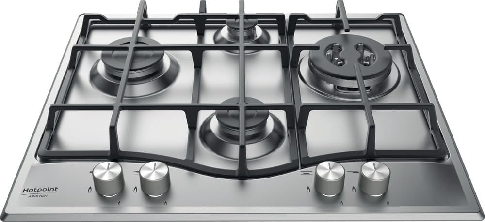 Hotpoint, Płyta grzewcza, 240 V, 600 mm, 8,85 kW, Srebrny/Czarny, stal nierdzewna