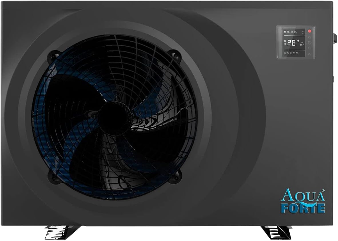 Pompy ciepła, AquaForte, 9,5 kW, 896 x 353 x 644 mm, 39 kg, Czarny, modułowa konstrukcja, Wi-Fi