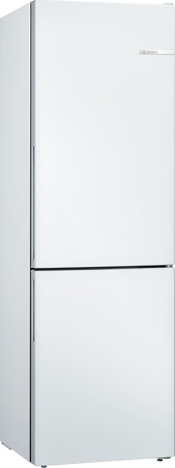 Bosch, Lodówka, KGV36VWEAS, 186 x 60 cm, 308 l, Biały, oświetlenie LED