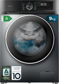 Cecotec, Pralka, 9 kg, 1900 W, Czarny/Srebrny
