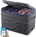 VEVOR, Lodówka, 32 l, 12 V, 618 x 376 x 442 mm, Szary, oświetlenie LED, Bluetooth